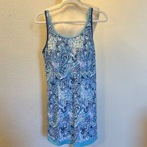 BridgeHampton by Isaac Mizrahi Blue Paisley Women’s Swimsuit Sz 16